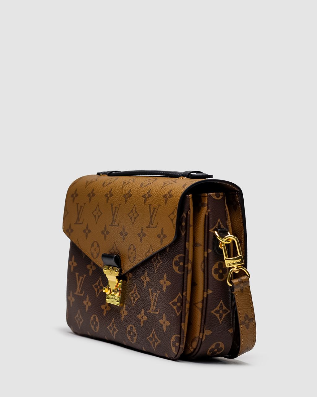 Louis Vuitton Pochette Metis Shoulder Bag Brown Leather Monogram Reverse Coated - 7