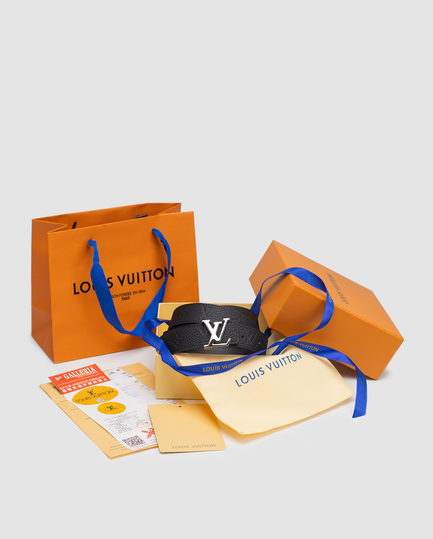 Louis Vuitton Reversible Leather Belt 30mm Embossing Black/Silver - 2