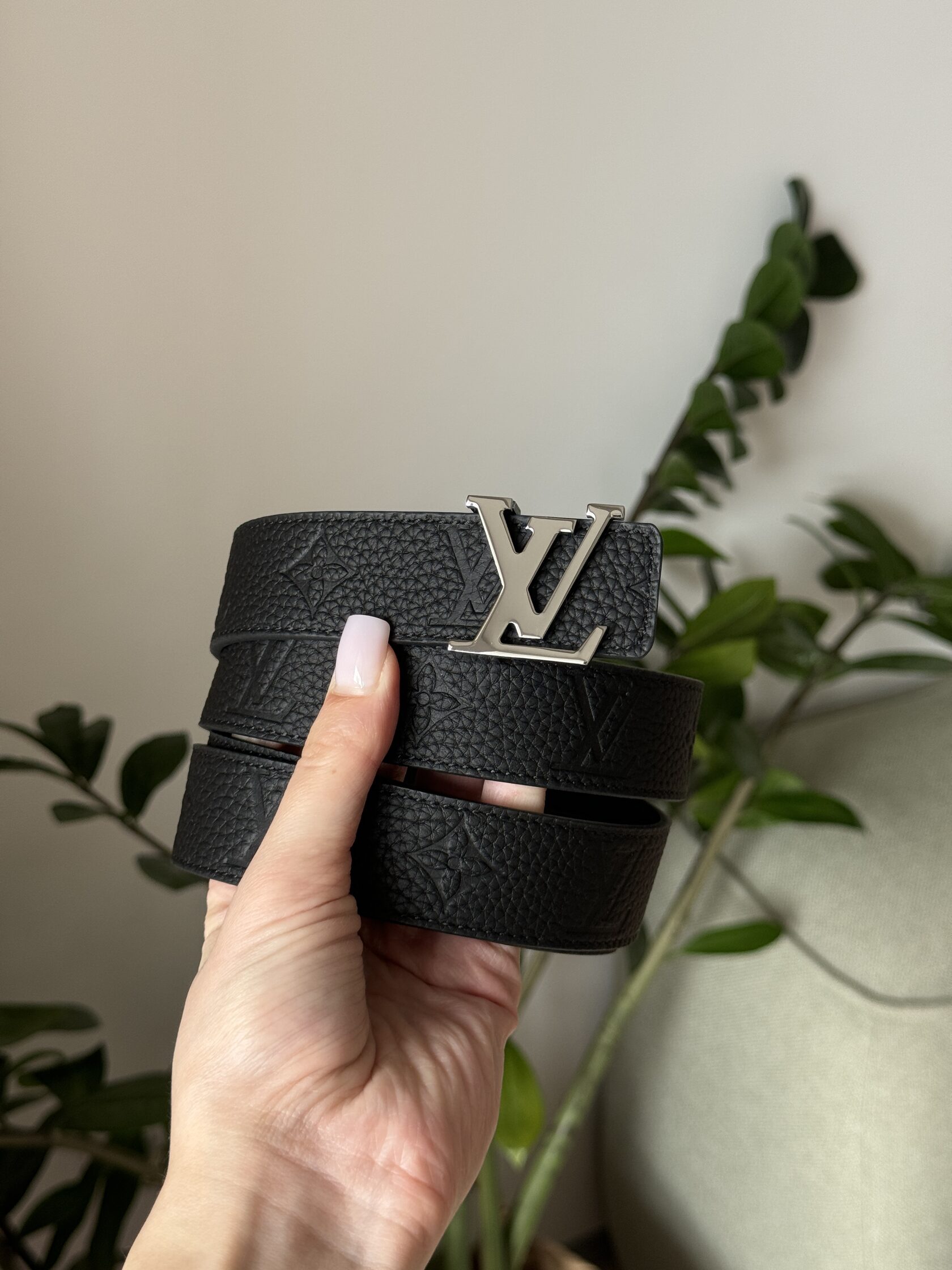 Louis Vuitton Reversible Leather Belt 30mm Embossing Black/Silver - 7