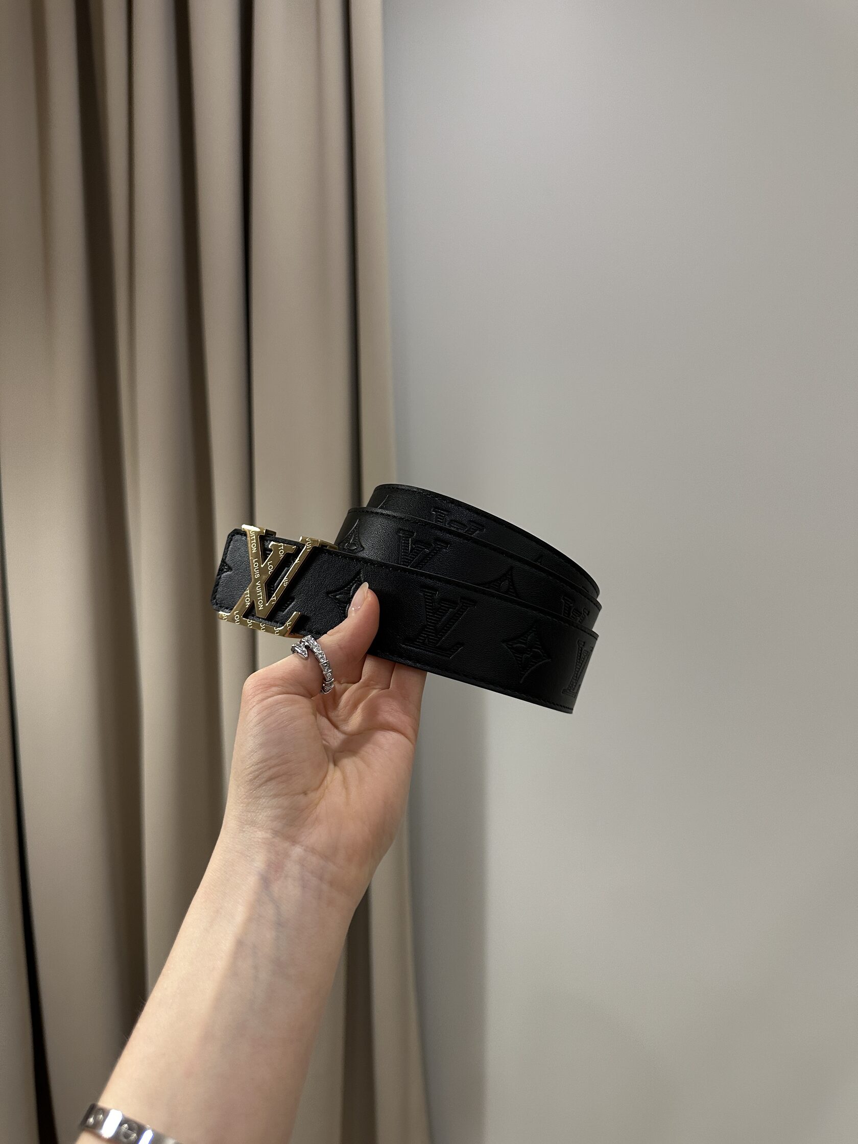 Louis Vuitton Shadow 40mm Belt Black/Gold - 4