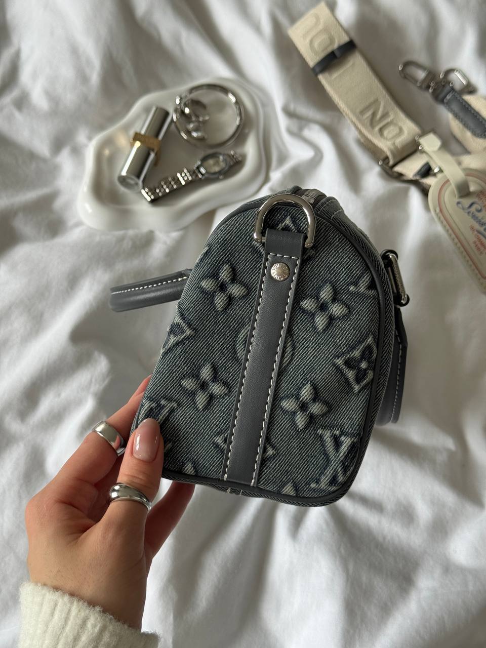 Louis Vuitton Speedy Bandoulière 25 Bag Denim Monogram - 7