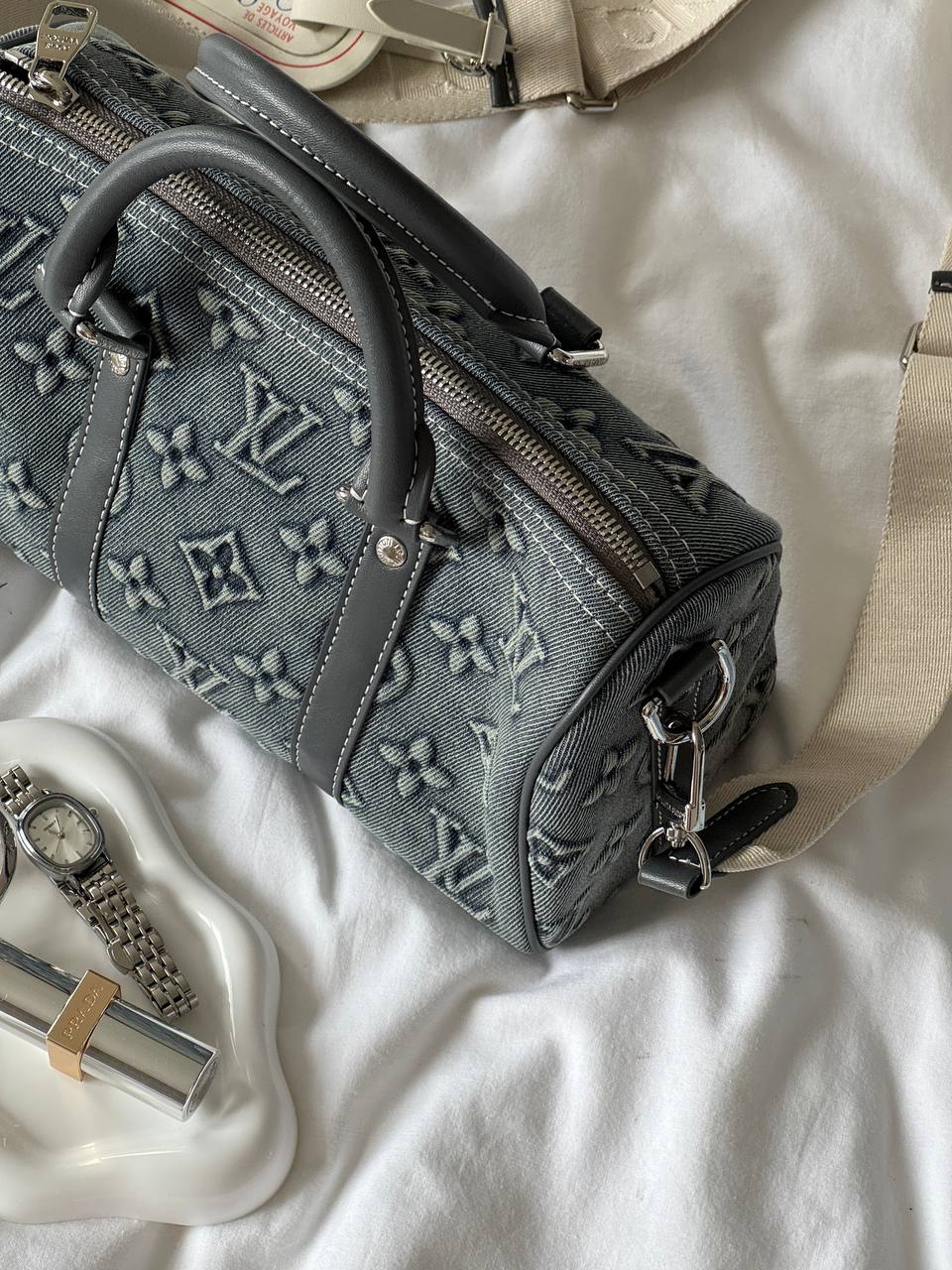 Louis Vuitton Speedy Bandoulière 25 Bag Denim Monogram - 9