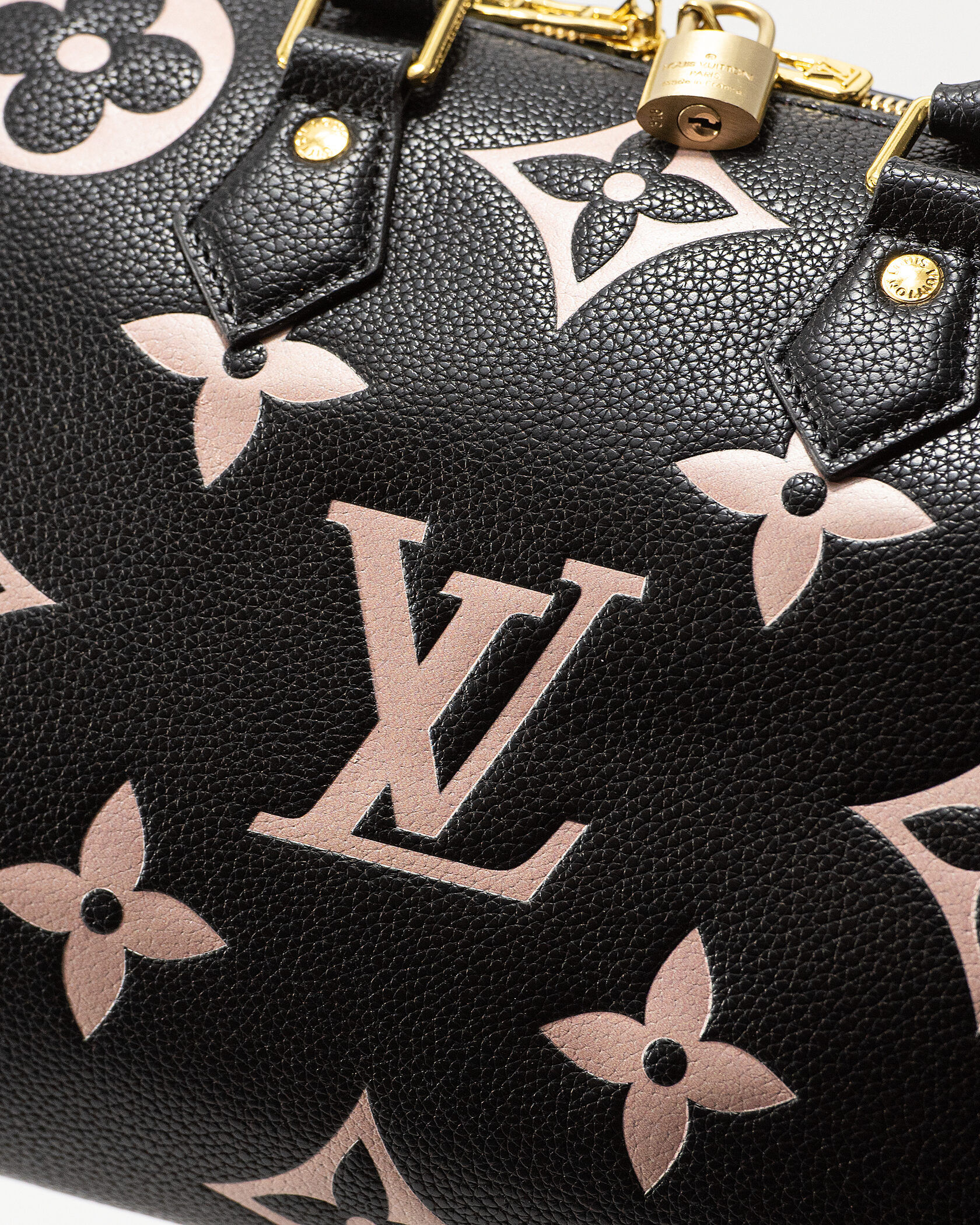 Louis Vuitton Speedy Bandoulière 25 in Black/Pink Monogram Empreinte Leather - 7