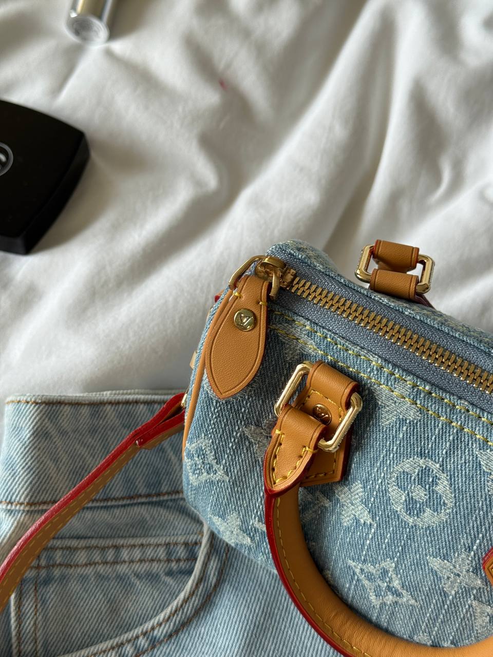 Louis Vuitton Speedy Nano Bag Denim - 13