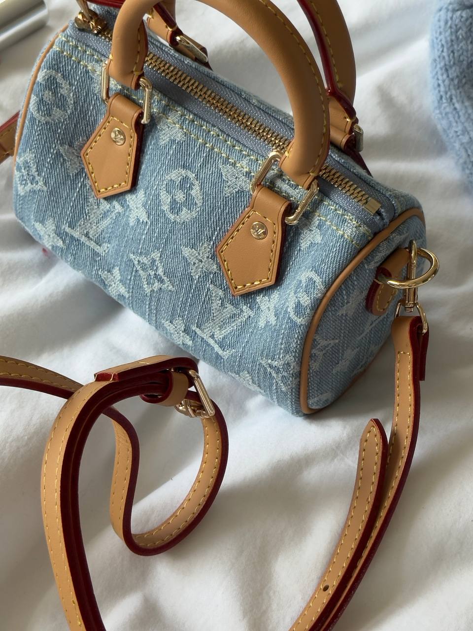 Louis Vuitton Speedy Nano Bag Denim - 9