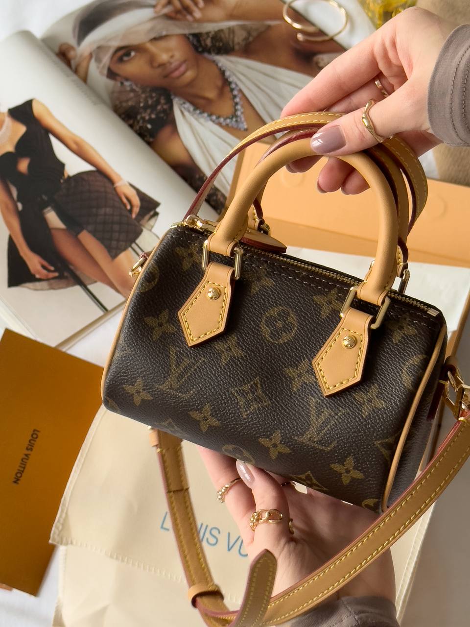 Louis Vuitton Speedy Nano Brown/Beige - 3