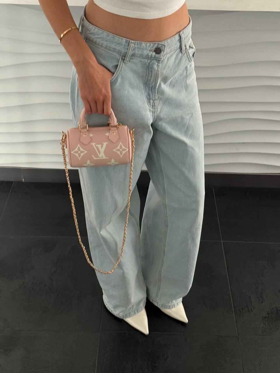 Louis Vuitton Speedy Nano Monogram Empreinte Leather Rose - 3