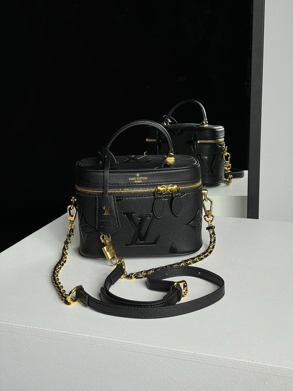 Louis Vuitton Vanity PM Bag Monogram Black/Gold - 5