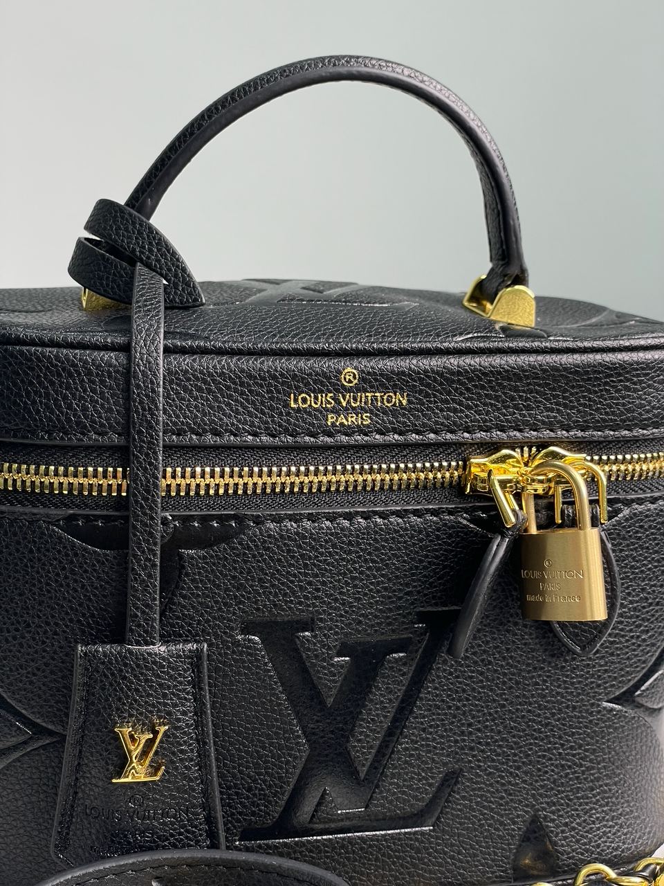 Louis Vuitton Vanity PM Bag Monogram Black/Gold - 6