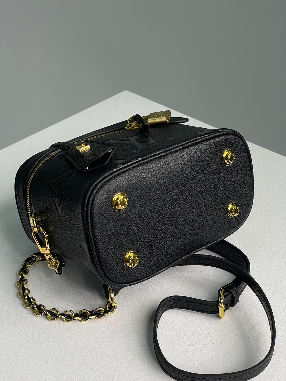 Louis Vuitton Vanity PM Bag Monogram Black/Gold - 8