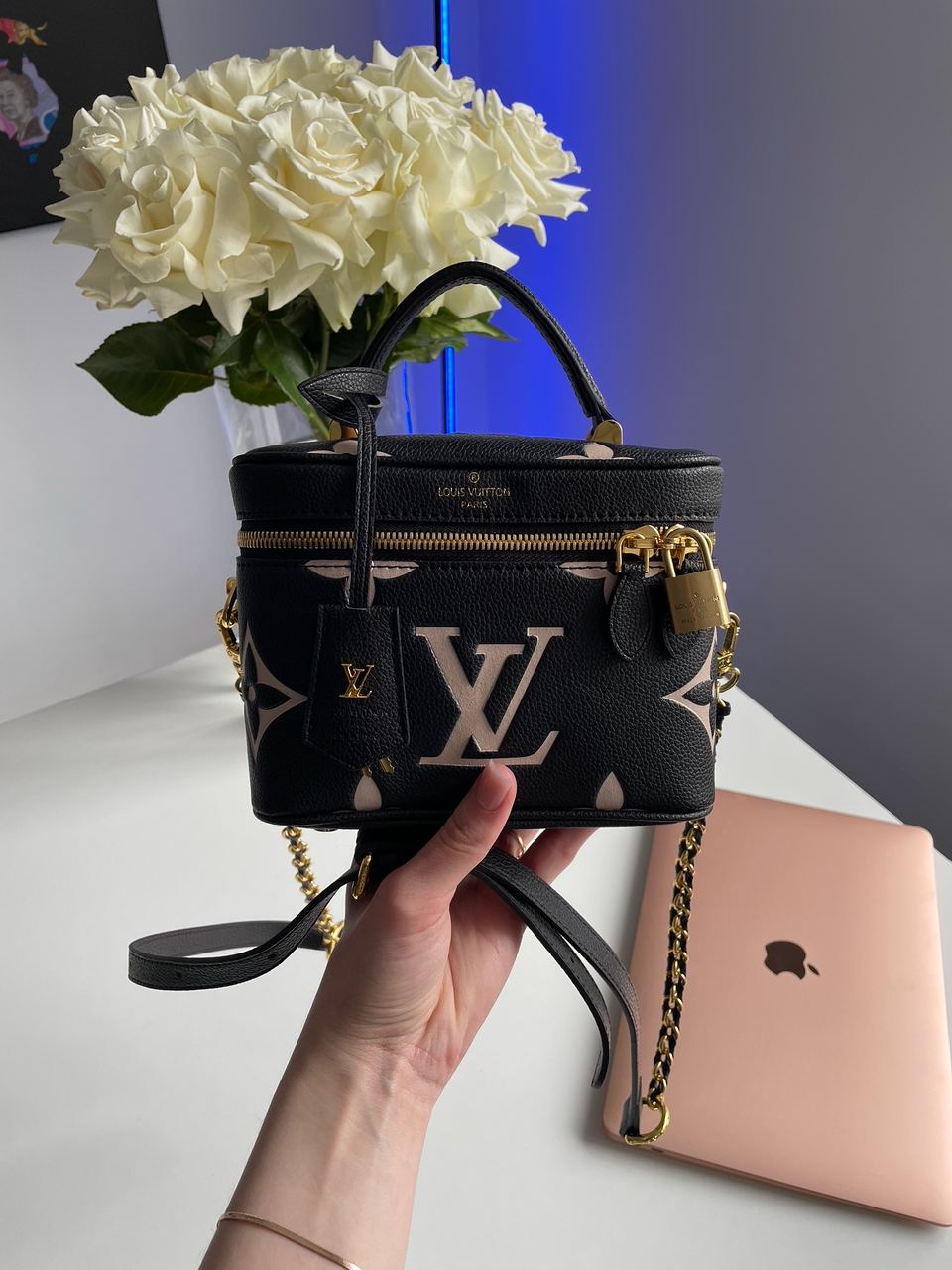 Louis Vuitton Vanity PM Bag Monogram Empreinte Leather Noir - 6