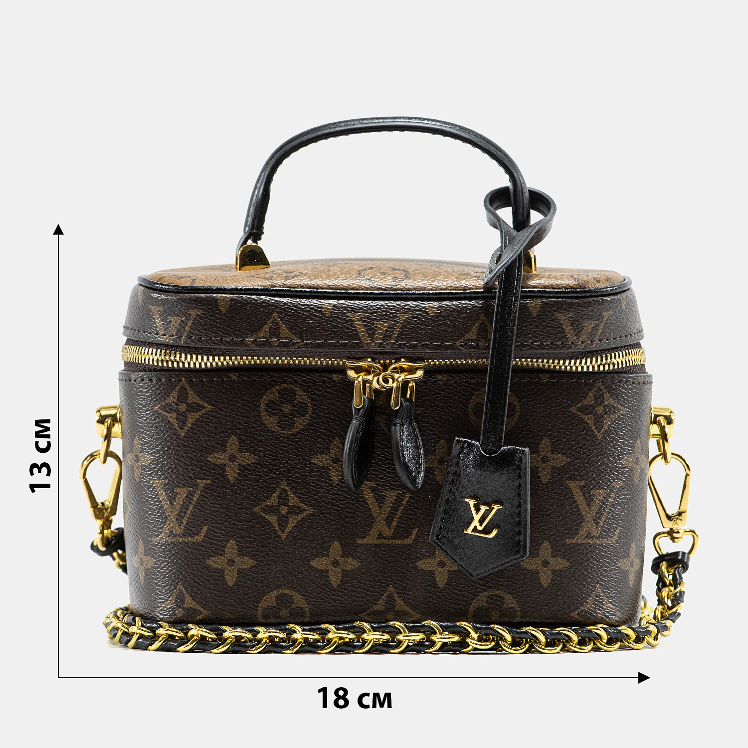Louis Vuitton Vanity PM Bag Monogram Reverse Coated Canvas Calf - 3