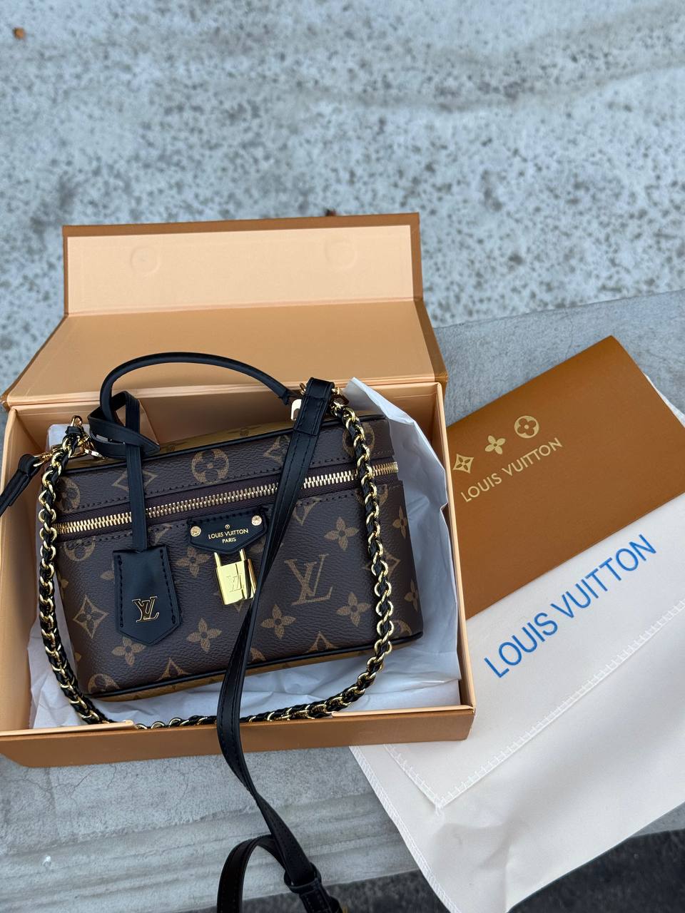 Louis Vuitton Vanity PM Bag Monogram Reverse Coated Canvas Calf - 2