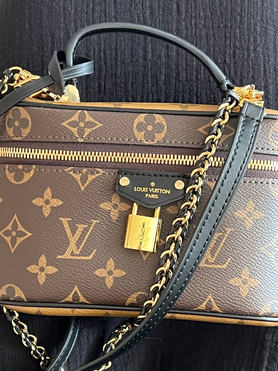 Louis Vuitton Vanity PM Bag Monogram Reverse Coated Canvas Calf - 7