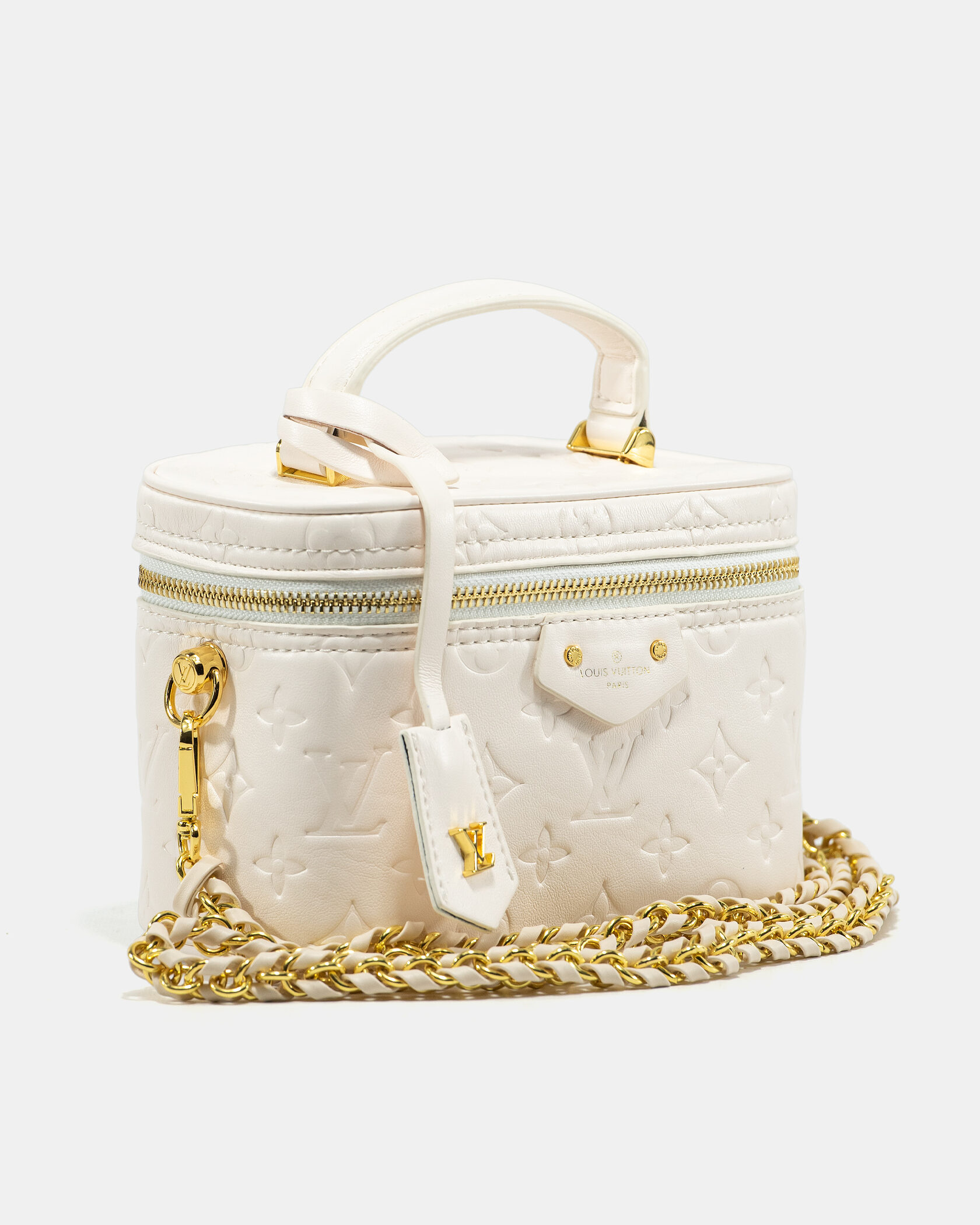 Louis Vuitton Vanity PM in Cream/White Monogram Empreinte Leather - 5