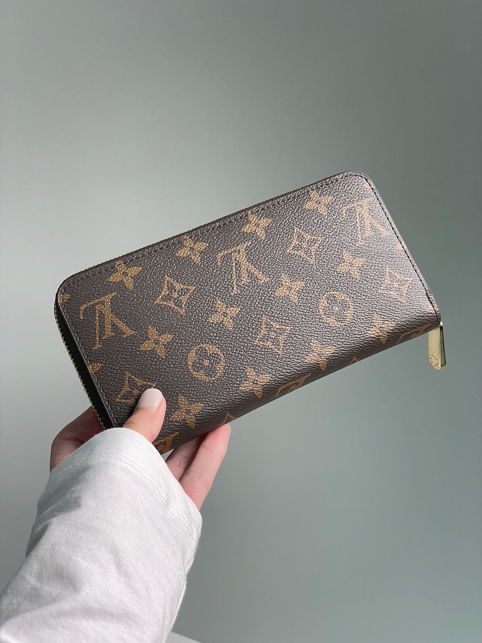 Louis Vuitton Zippy Vertical Wallet Brown Canvas - 7