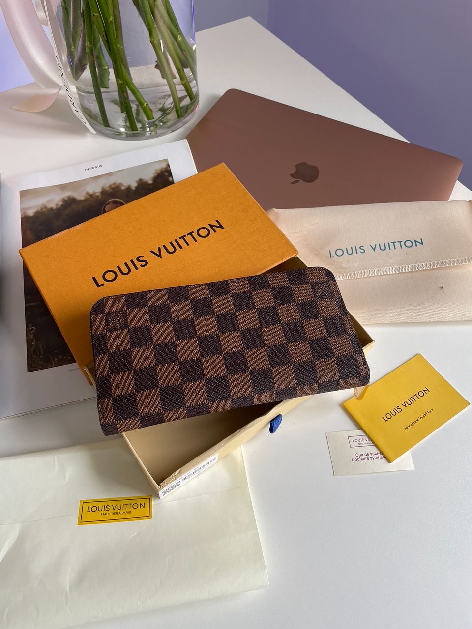 Louis Vuitton Zippy Wallet Damier Brown - 5