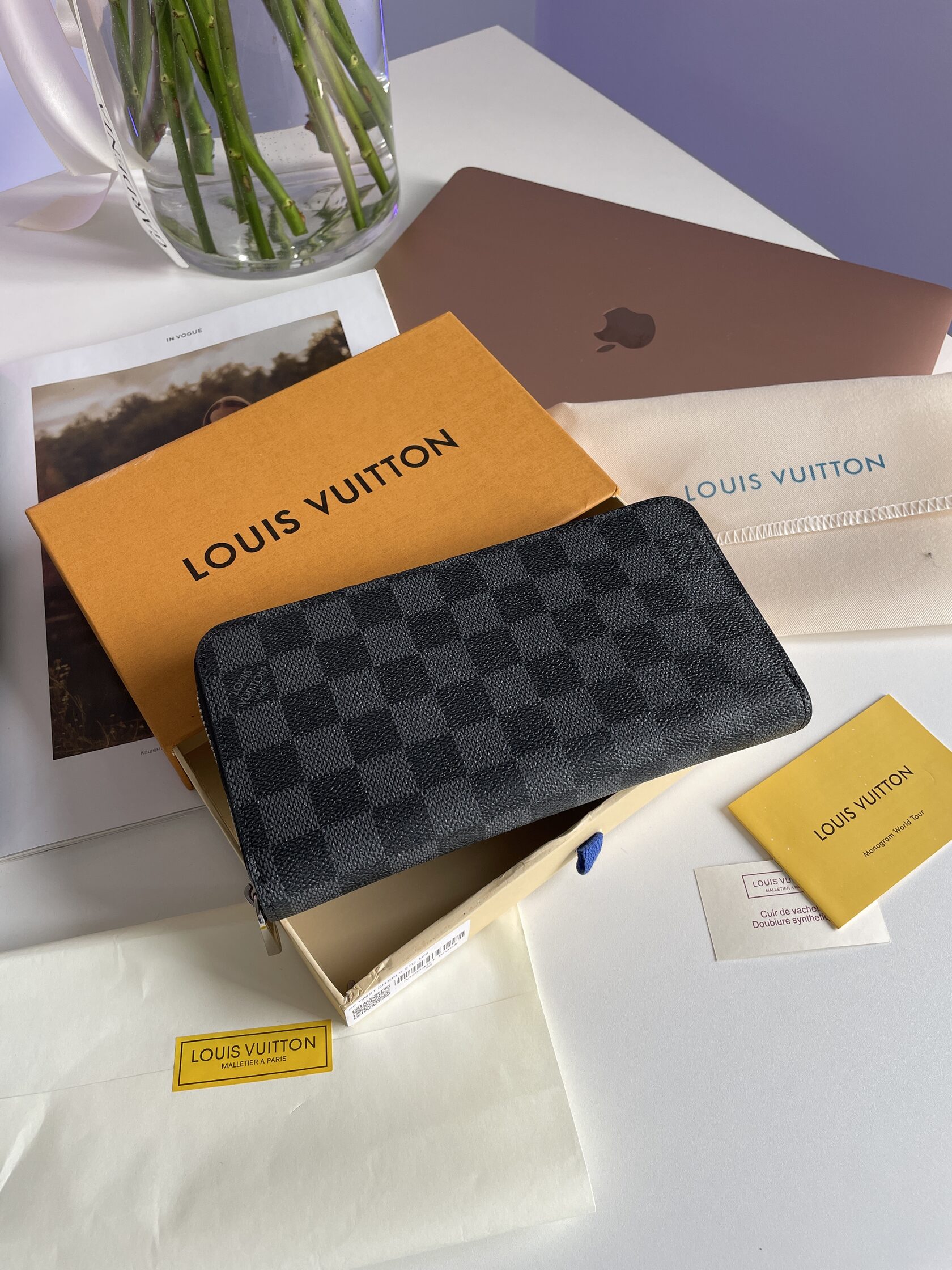 Louis Vuitton Zippy Wallet Damier Grey - 3