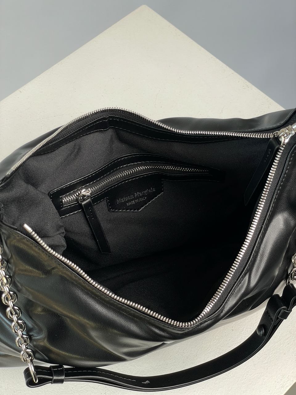 Maison Margiela Black Glam Slam Large Shoulder Bag - 23