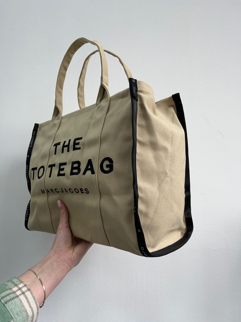 Marc Jacobs The Jacquard Large Tote Bag Beige - 18