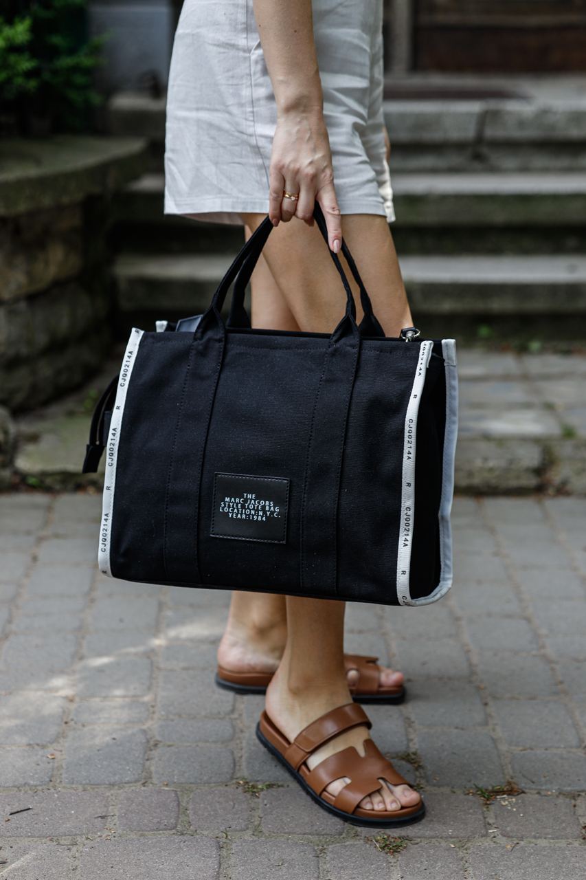 Marc Jacobs The Jacquard Large Tote Bag Black - 10