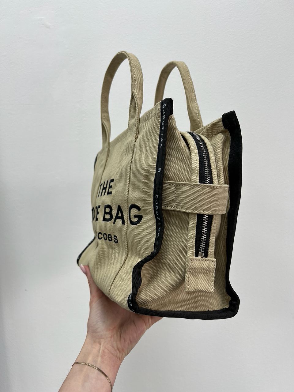 Marc Jacobs The Jacquard Medium Tote Bag Beige - 13