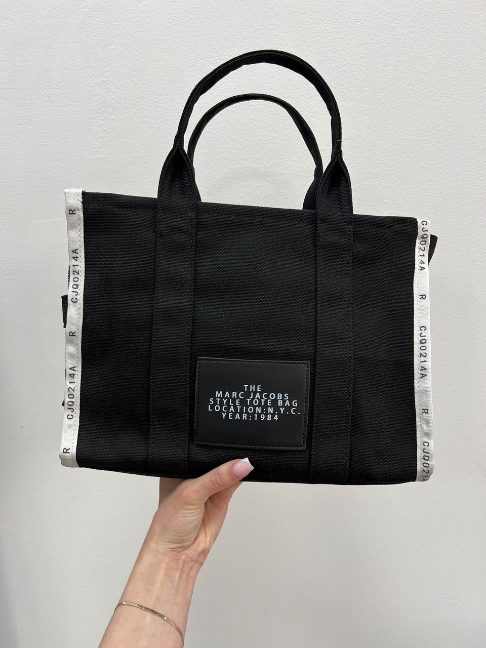 Marc Jacobs The Jacquard Medium Tote Bag Black - 19