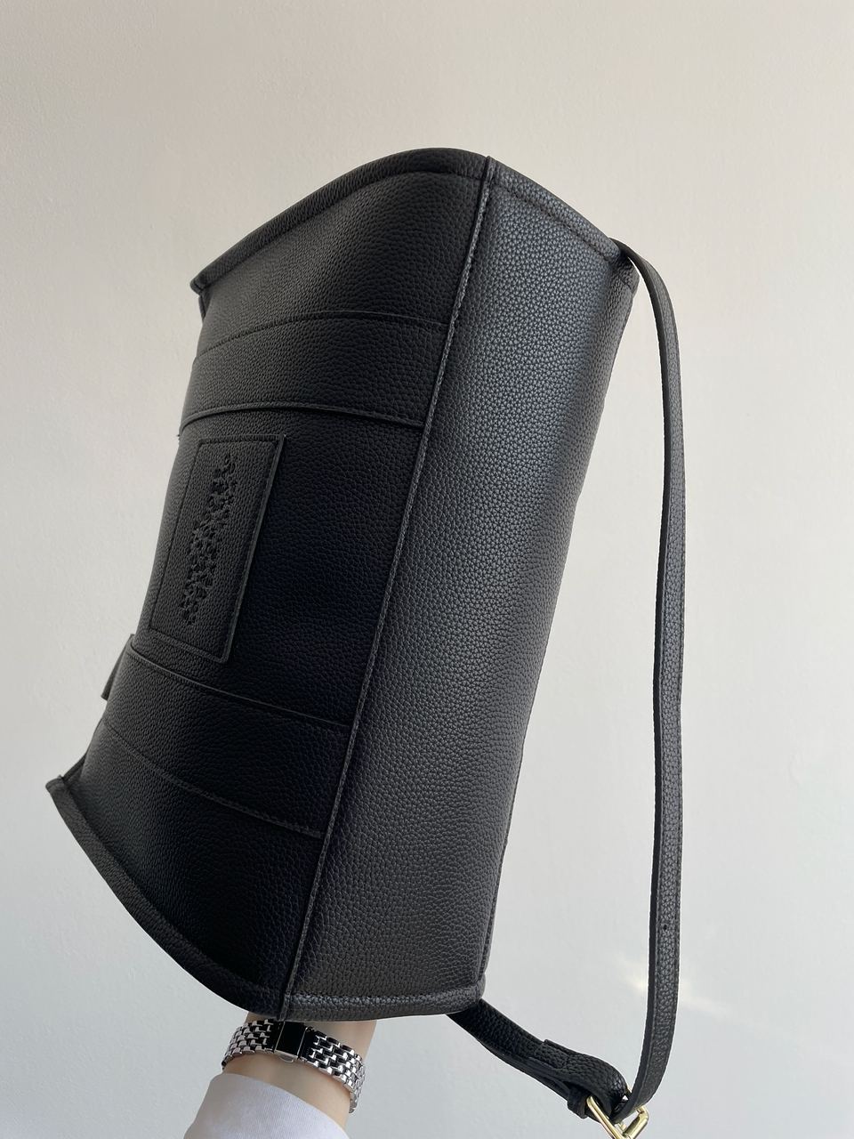 Marc Jacobs The Leather Medium Tote Bag Black - 14