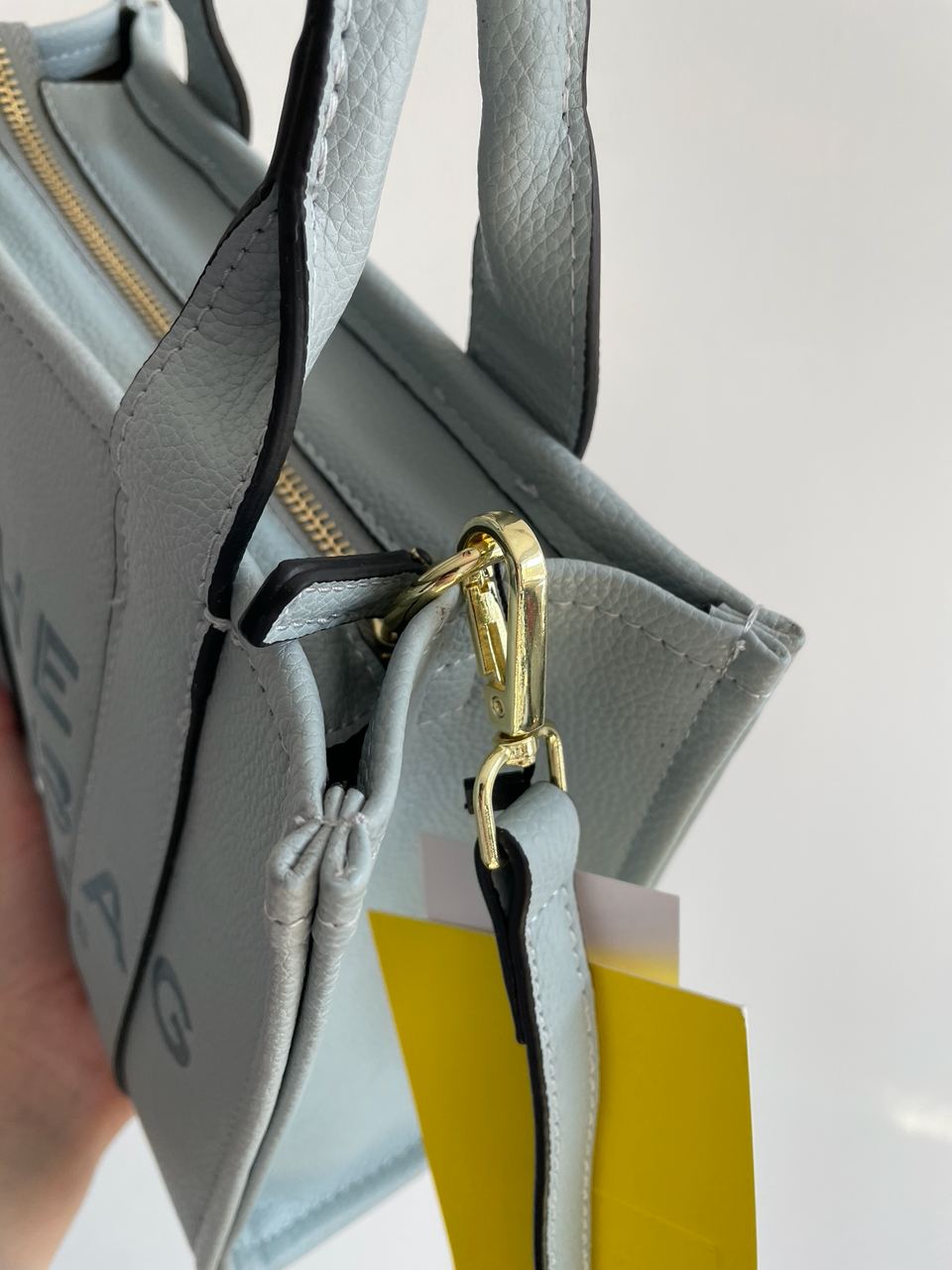 Marc Jacobs The Leather Small Tote Bag Blue - 20