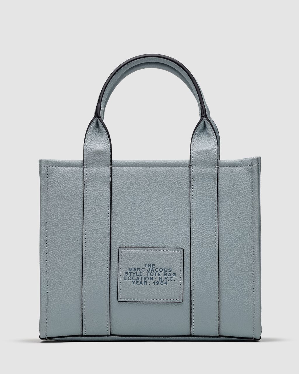 Marc Jacobs The Leather Small Tote Bag Blue - 4