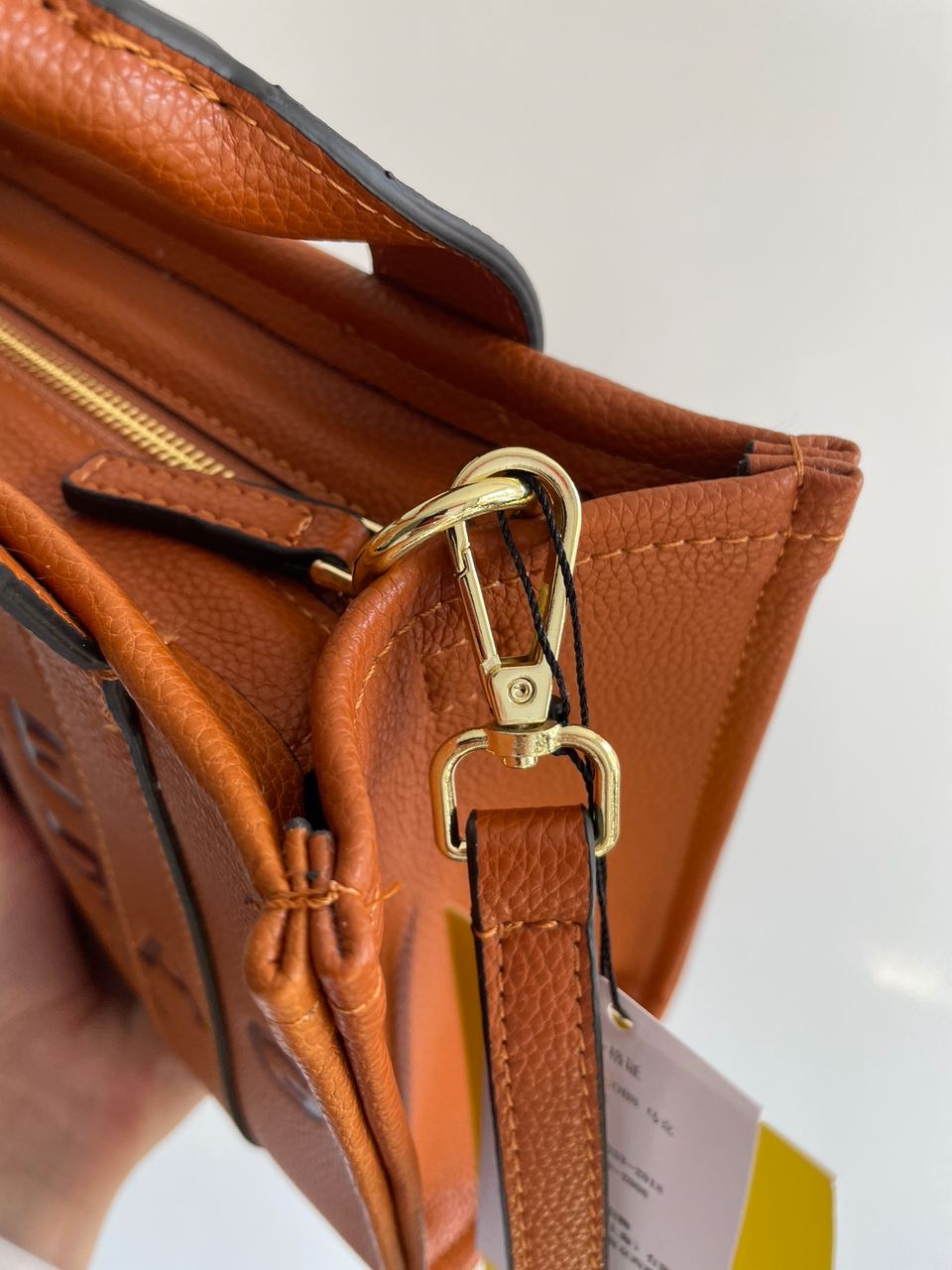 Marc Jacobs The Leather Small Tote Bag Brown - 14