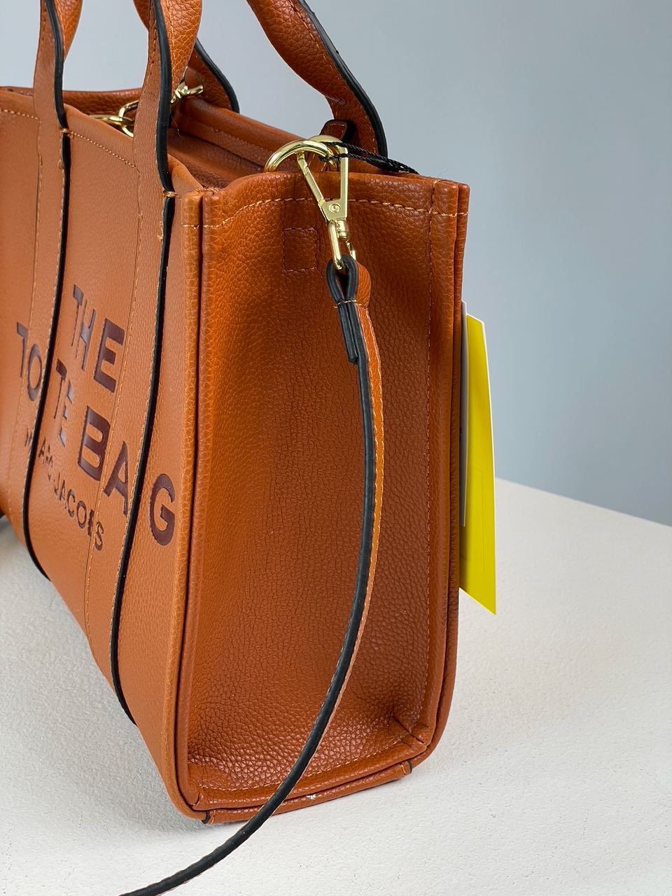 Marc Jacobs The Leather Small Tote Bag Brown - 15