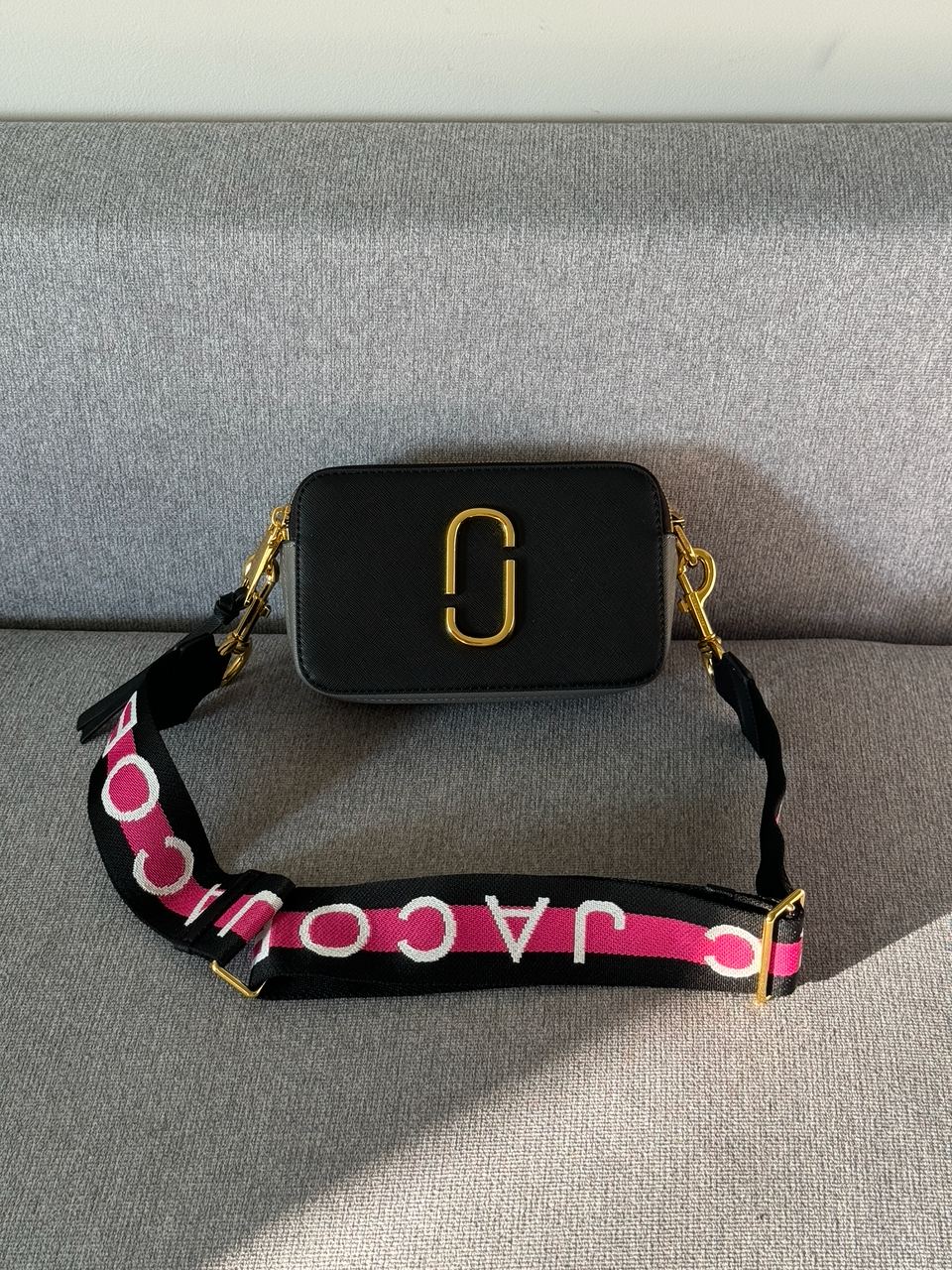 Marc Jacobs The Snapshot Black/Pink Belt - 2