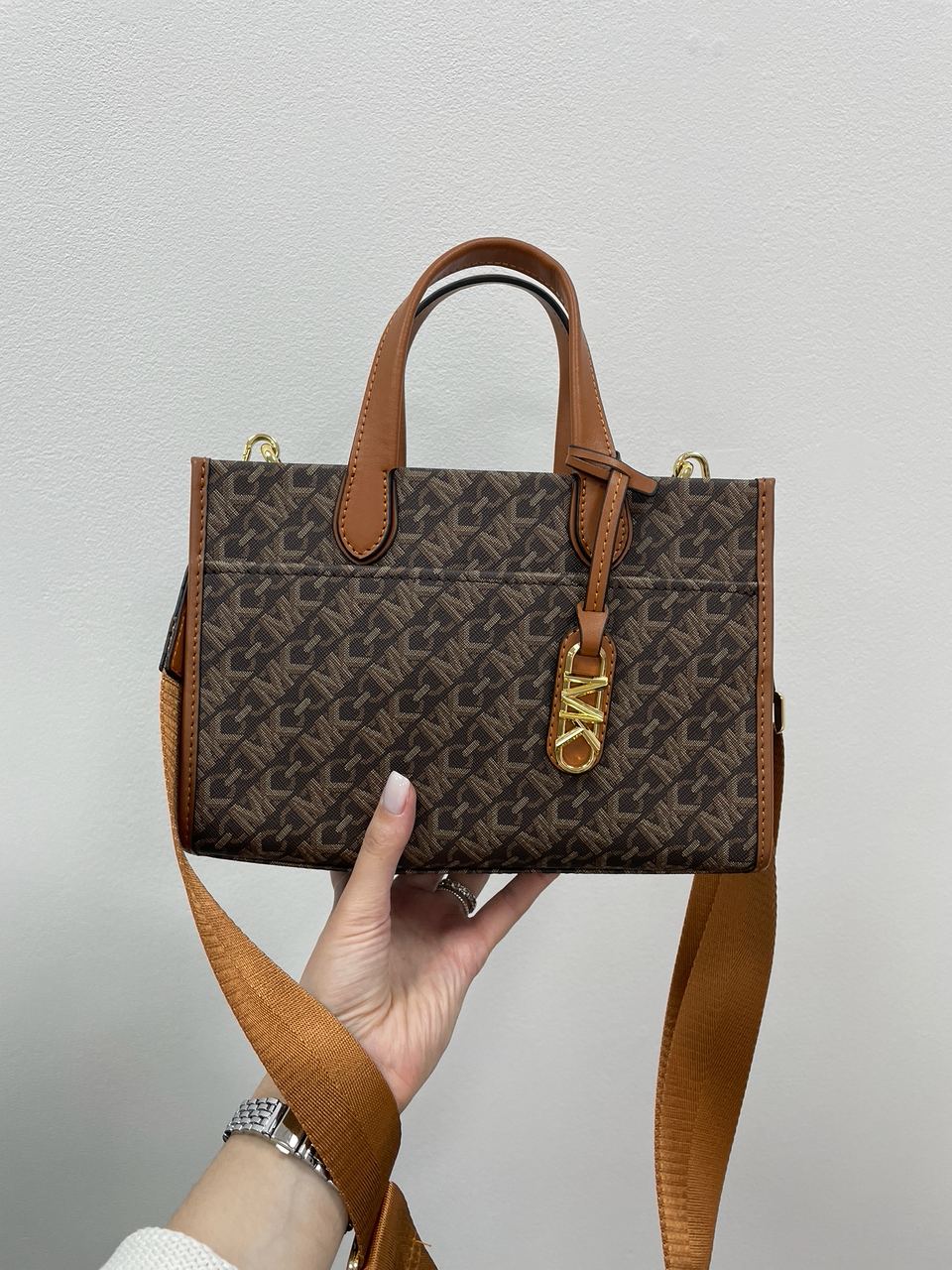 Michael Kors GIGI LG Grab Tote Brown - 11