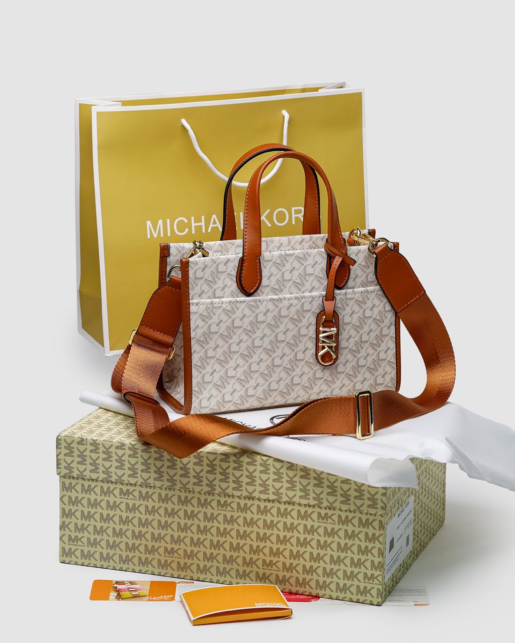 Michael Kors GIGI LG Grab Tote Ivory - 3