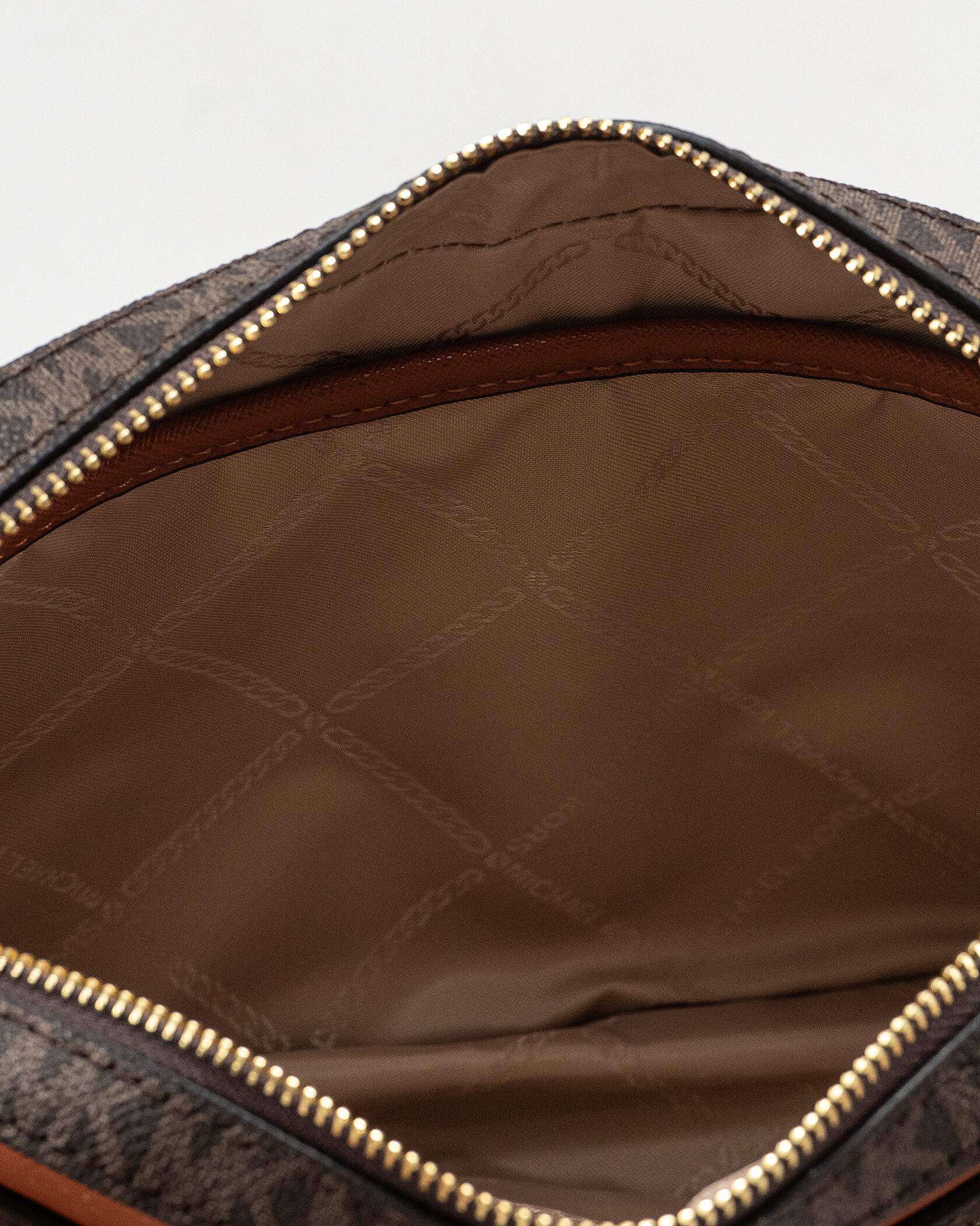 Michael Kors Jet Set Large Logo Crossbody Bag Brown - 14