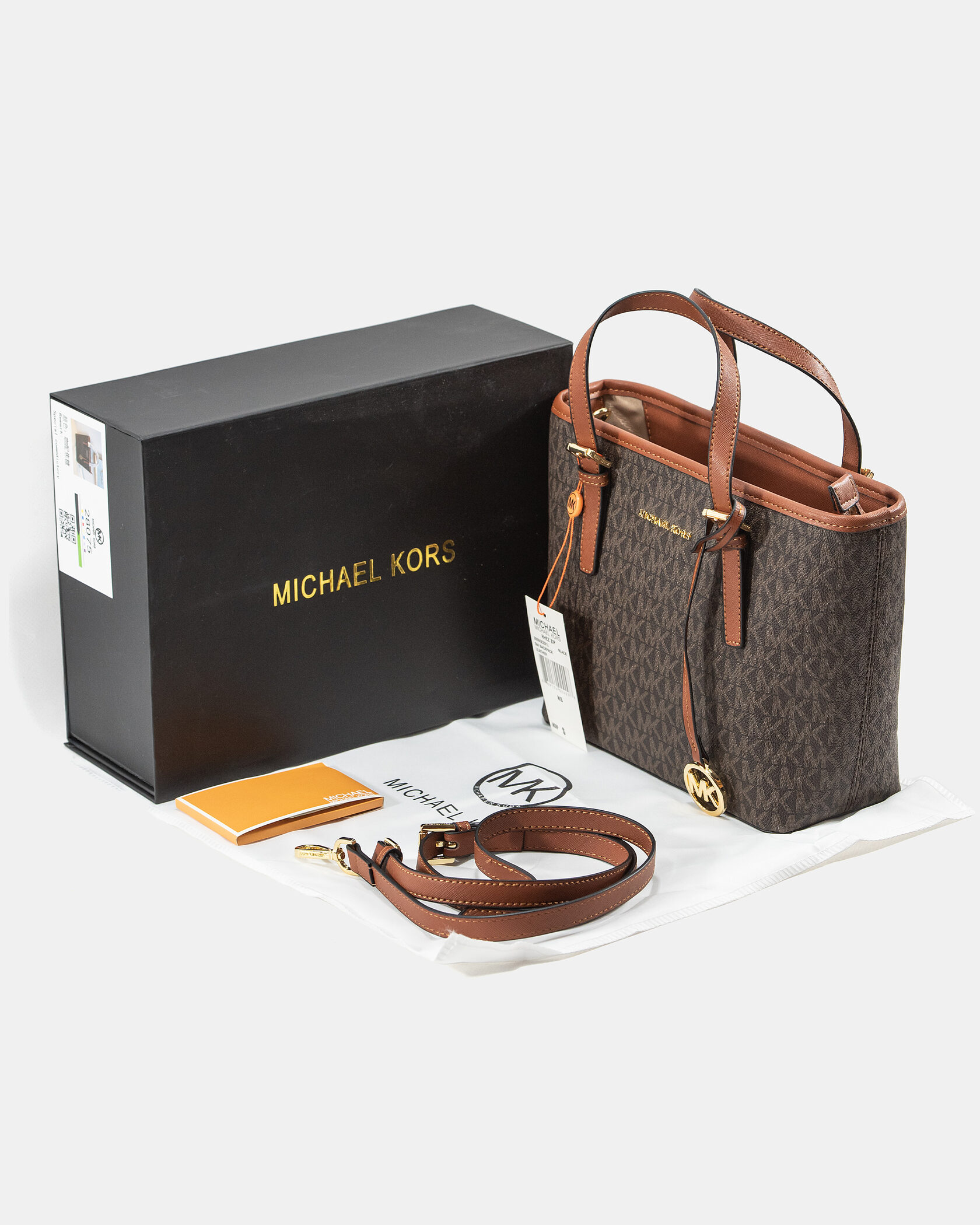 Michael Kors Jet Set Travel Extra-Small Logo Top-Zip Tote - 2