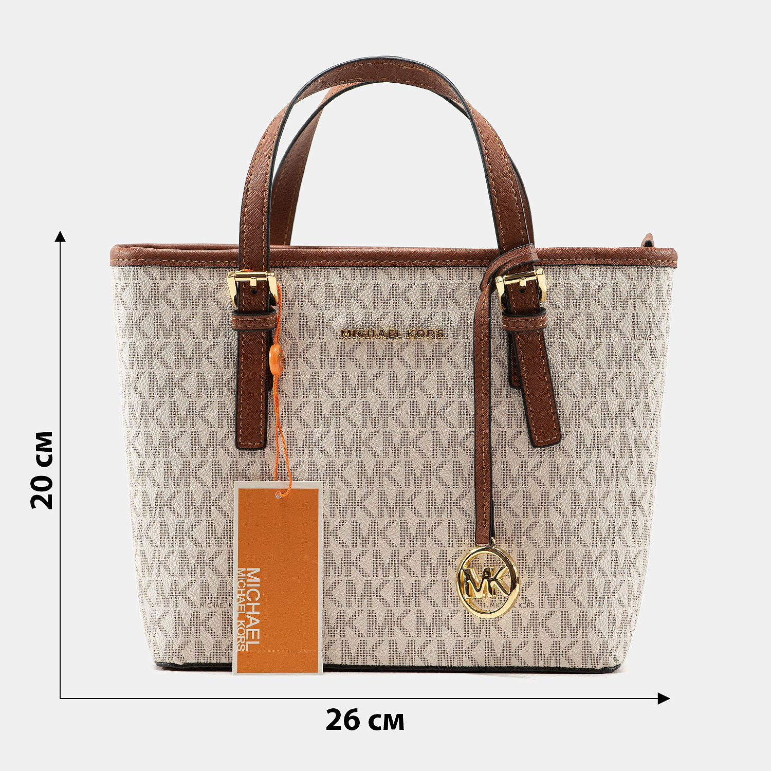 Michael Kors Jet Set Travel Extra-Small Logo Top-Zip Tote - 3