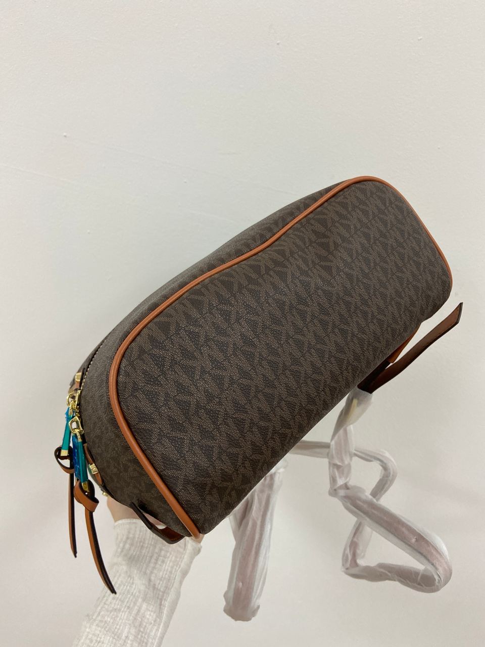 Michael Kors Large Rhea Logo Backpack Brown - 26