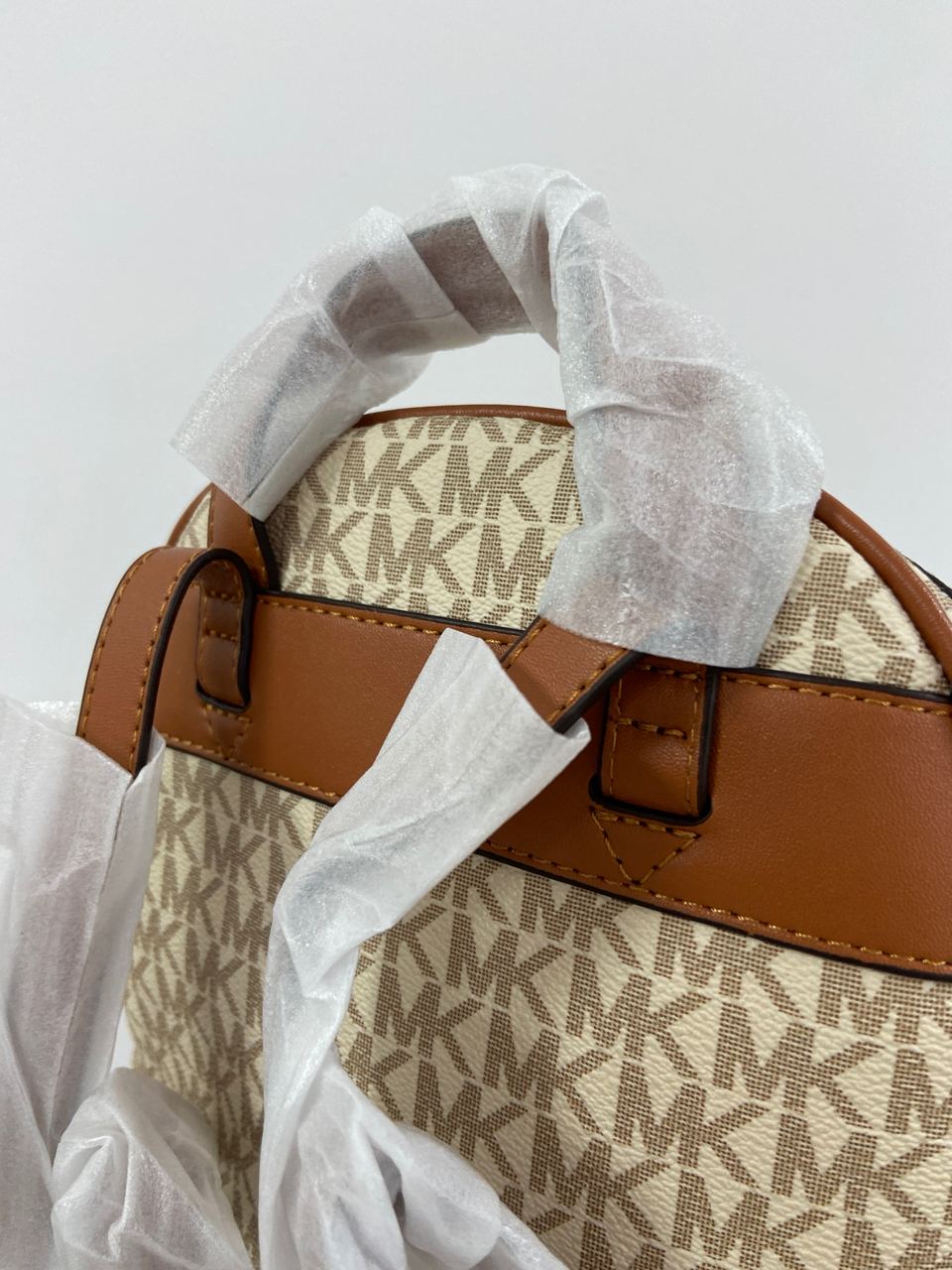 Michael Kors Large Rhea Logo Backpack Ivory - 11