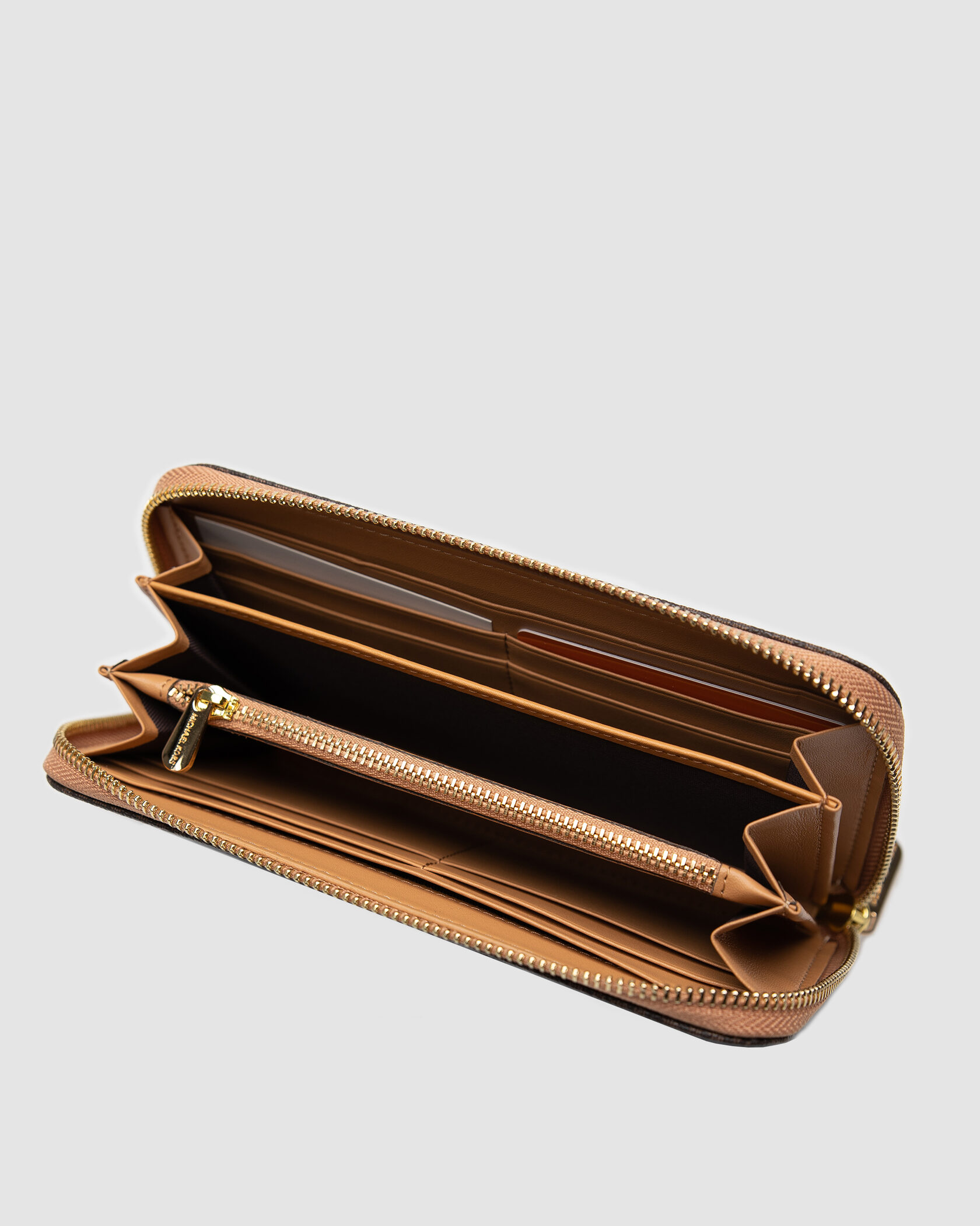 Michael Kors Large Wallet Zip Brown - 11