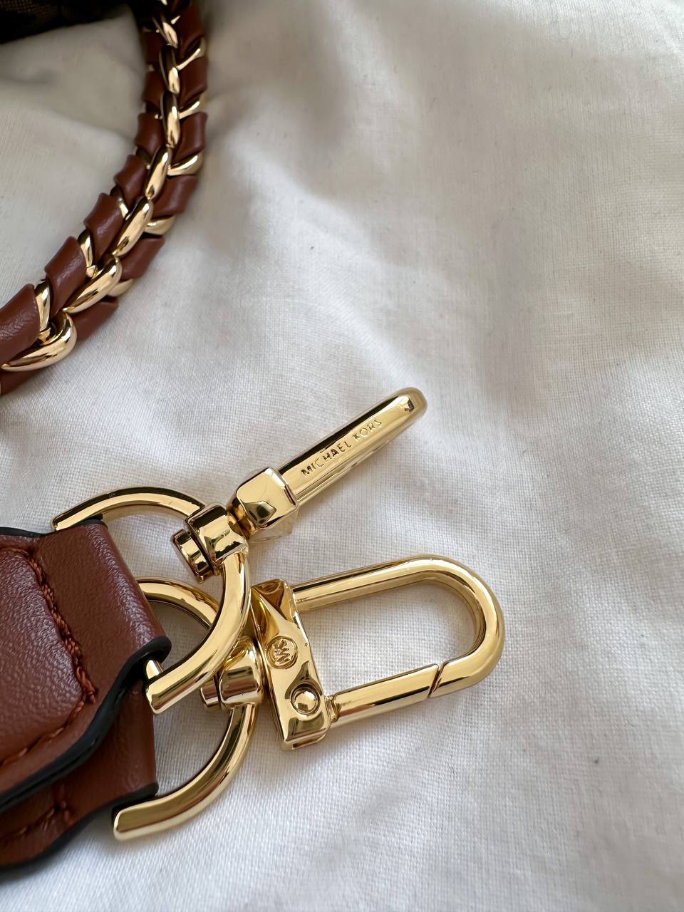Michael Kors Slater Extra Small Convertible Messenger Brown/Acorn Backpack - 7