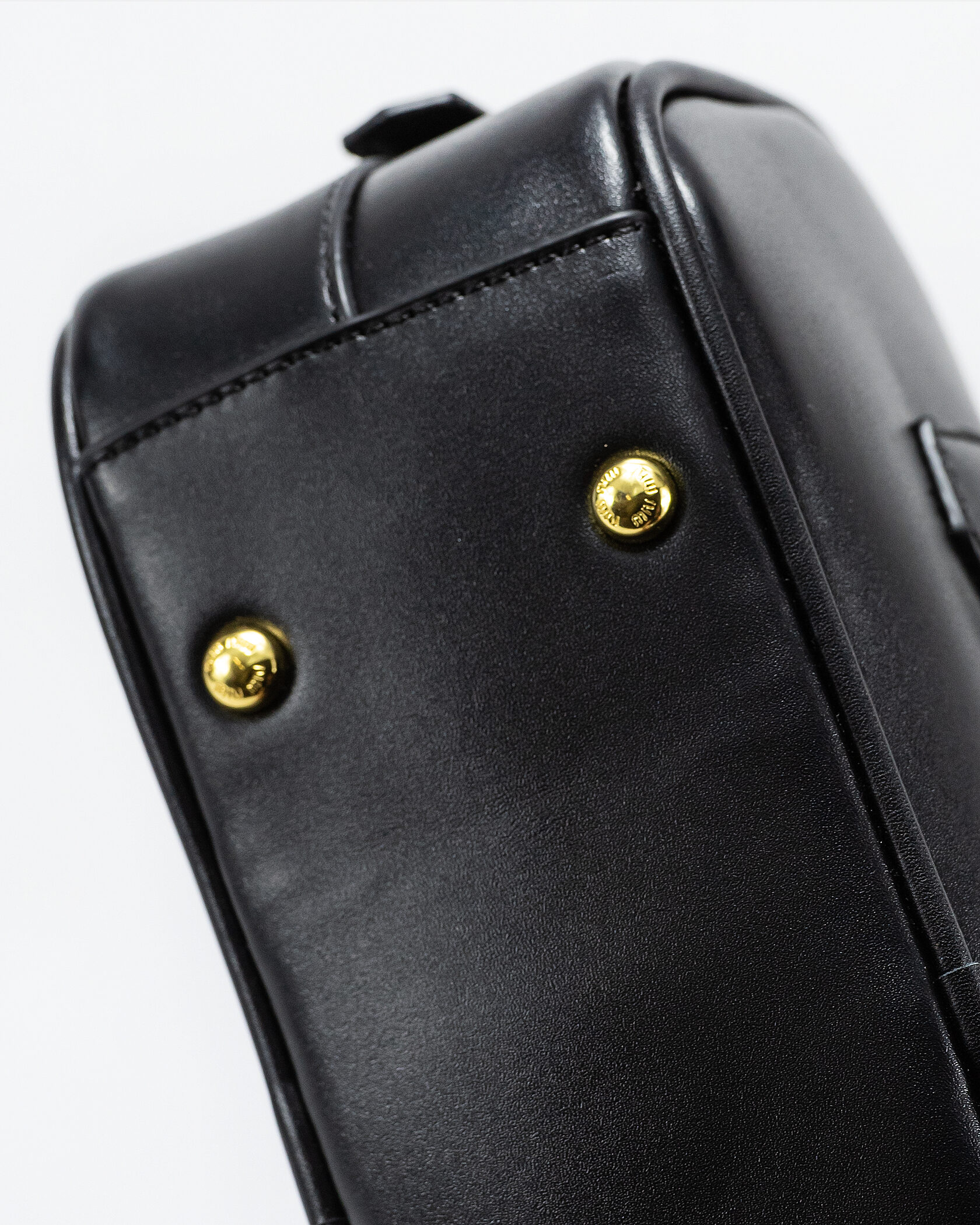 Miu Miu Arcadie Leather Bag Black - 14