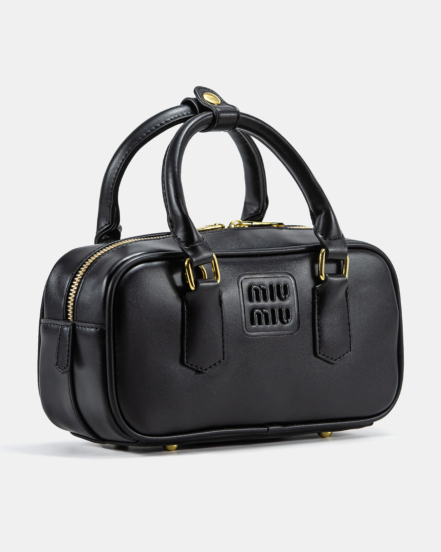 Miu Miu Arcadie Leather Bag Black - 6