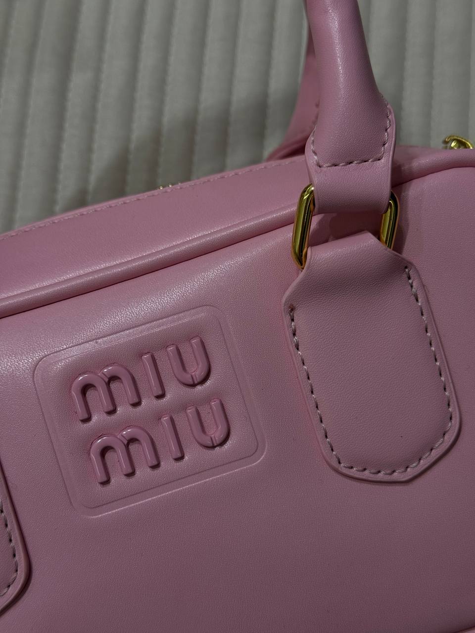 Miu Miu Arcadie Leather Bag Pink - 9