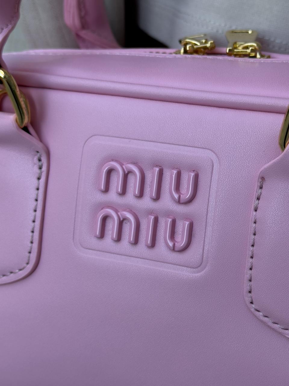 Miu Miu Arcadie Leather Bag Pink - 13