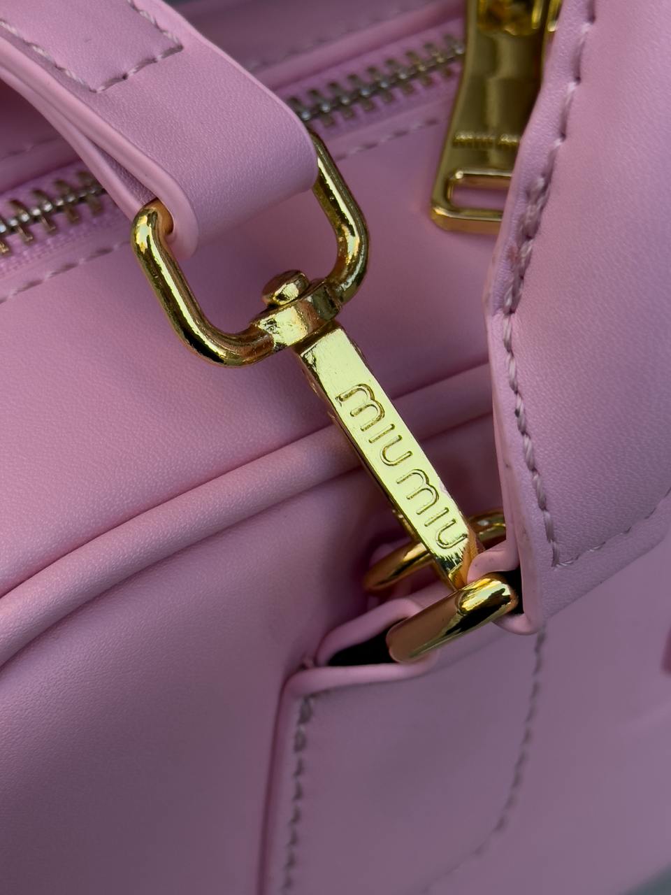 Miu Miu Arcadie Leather Bag Pink - 17