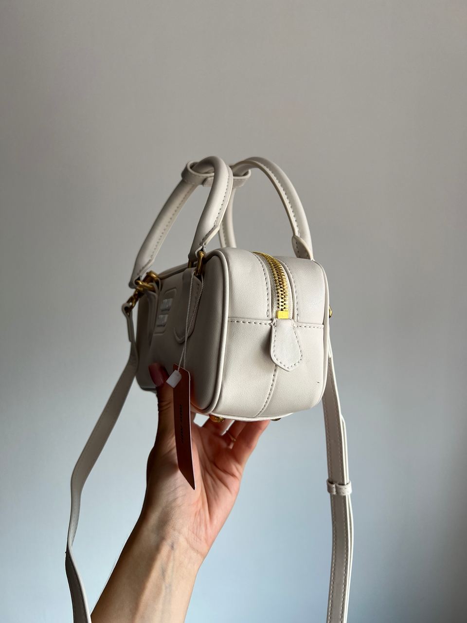Miu Miu Arcadie Leather Bag White - 4