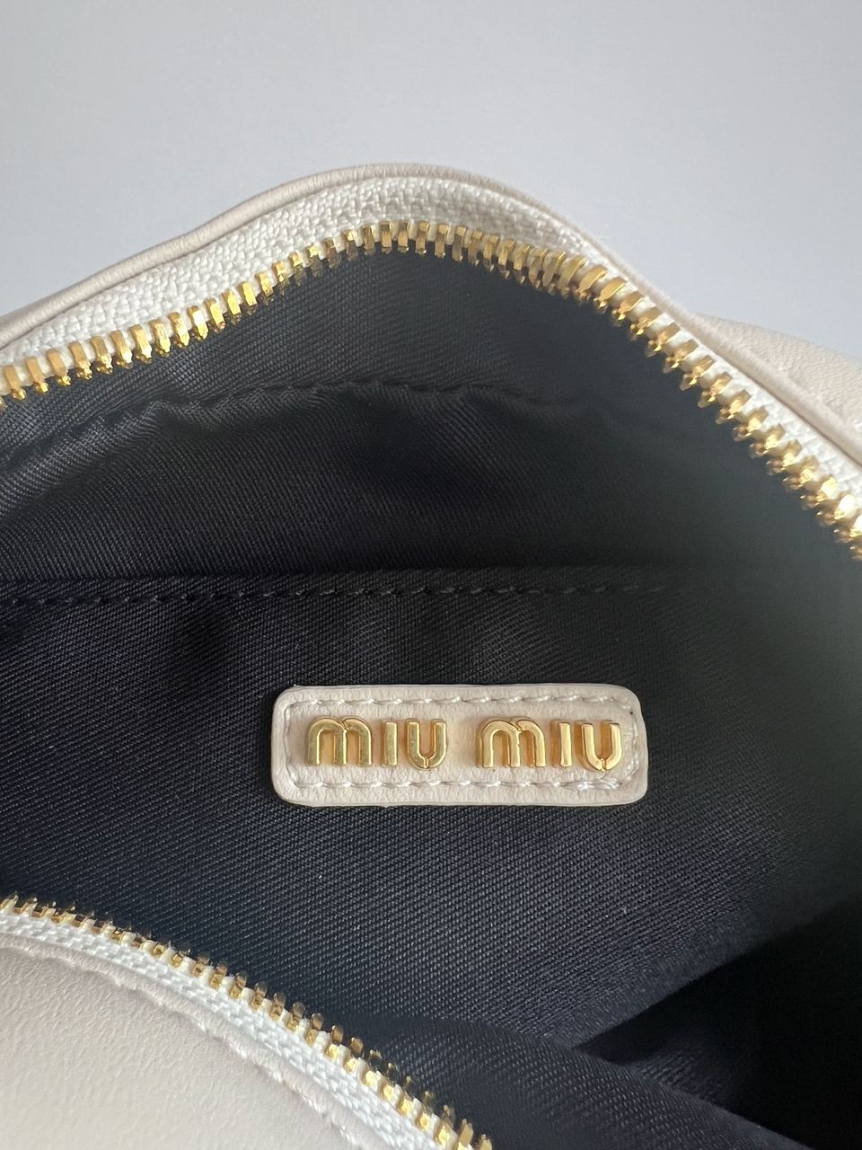 Miu Miu Arcadie Matelass? Nappa Leather Bag Cream - 10