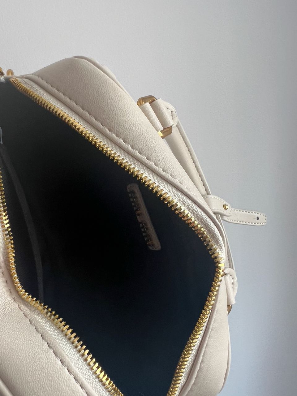 Miu Miu Arcadie Matelass? Nappa Leather Bag Cream - 9